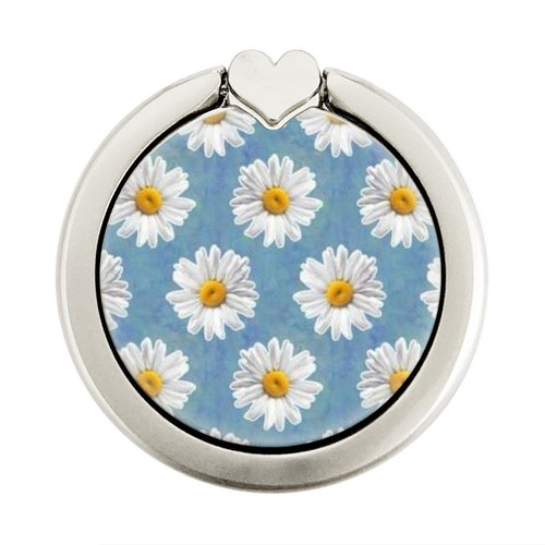 S3454 Floral Daisy Graphic Ring Holder and Pop Up Grip