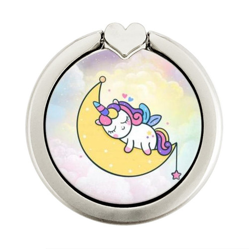 S3485 Cute Unicorn Sleep Graphic Ring Holder and Pop Up Grip
