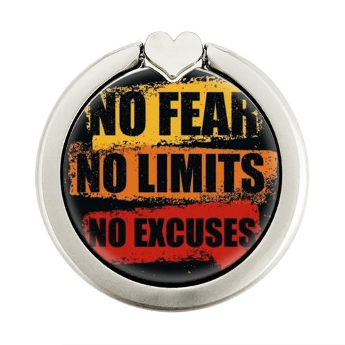 S3492 No Fear Limits Excuses Graphic Ring Holder and Pop Up Grip