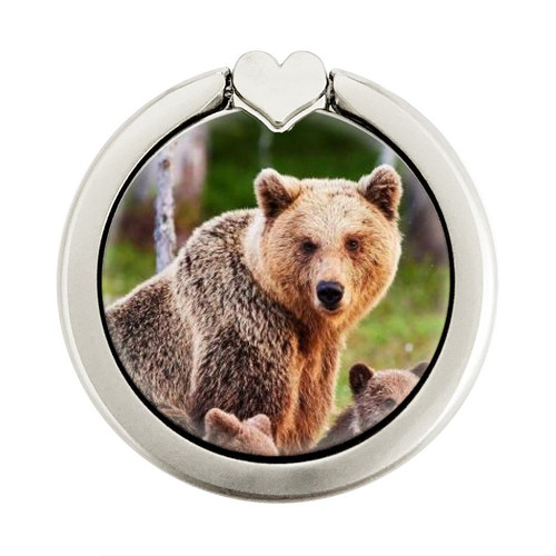 S3558 Bear Family Graphic Ring Holder and Pop Up Grip