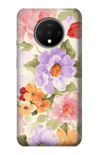 S3035 Sweet Flower Painting Case For OnePlus 7T