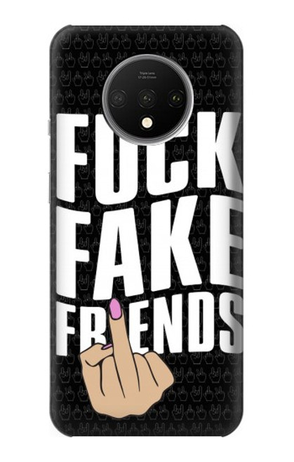 S3598 Middle Finger Fuck Fake Friend Case For OnePlus 7T