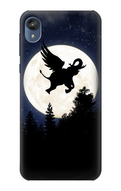 S3323 Flying Elephant Full Moon Night Case For Motorola Moto E6, Moto E (6th Gen)