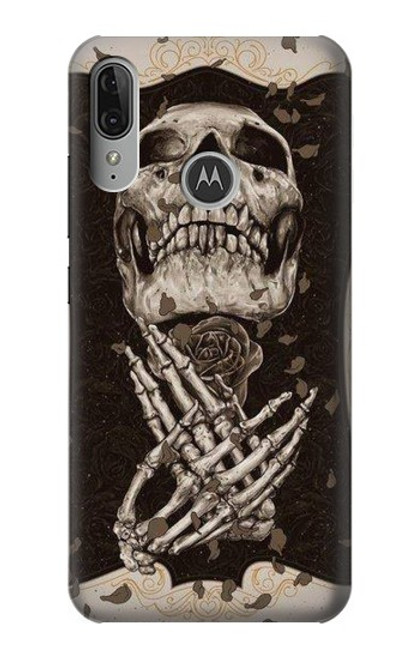 S1676 Skull Rose Case For Motorola Moto E6 Plus, Moto E6s