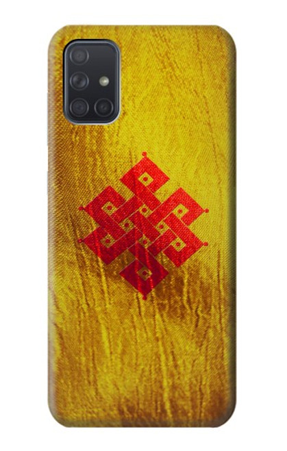 S2318 Eternal Knot Buddhist Spiritual Meditation Case For Samsung Galaxy A71