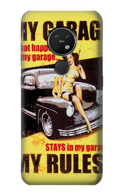 S3198 My Garage Pinup Girl Case For Nokia 7.2