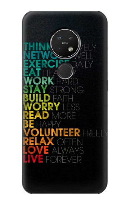 S3523 Think Positive Words Quotes Case For Nokia 7.2