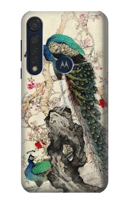 S2086 Peacock Painting Case For Motorola Moto G8 Plus