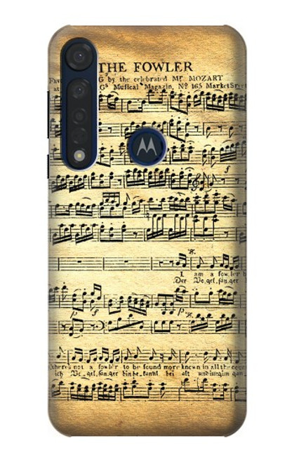 S2667 The Fowler Mozart Music Sheet Case For Motorola Moto G8 Plus