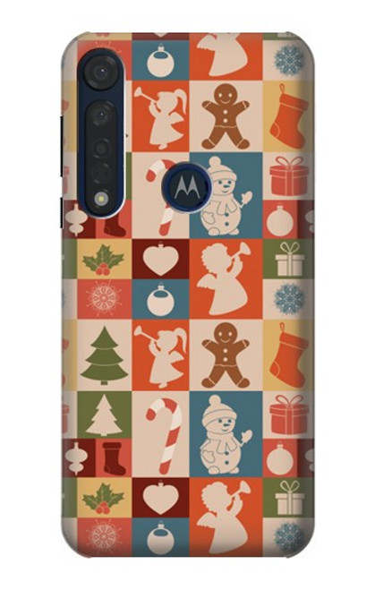 S2854 Cute Xmas Pattern Case For Motorola Moto G8 Plus