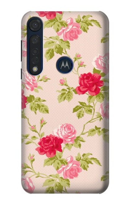 S3037 Pretty Rose Cottage Flora Case For Motorola Moto G8 Plus