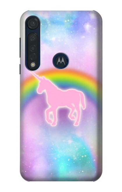 S3070 Rainbow Unicorn Pastel Sky Case For Motorola Moto G8 Plus