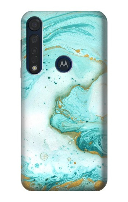 S3399 Green Marble Graphic Print Case For Motorola Moto G8 Plus