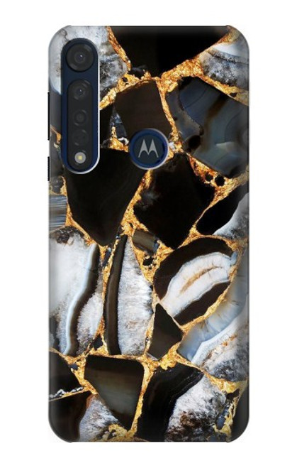 S3419 Gold Marble Graphic Print Case For Motorola Moto G8 Plus