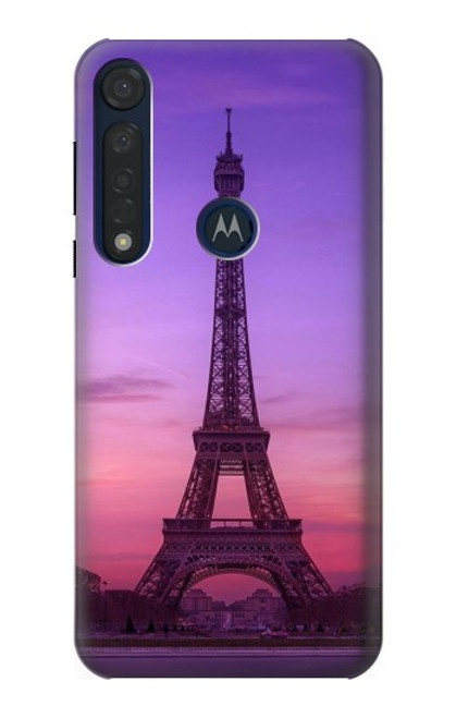 S3447 Eiffel Paris Sunset Case For Motorola Moto G8 Plus