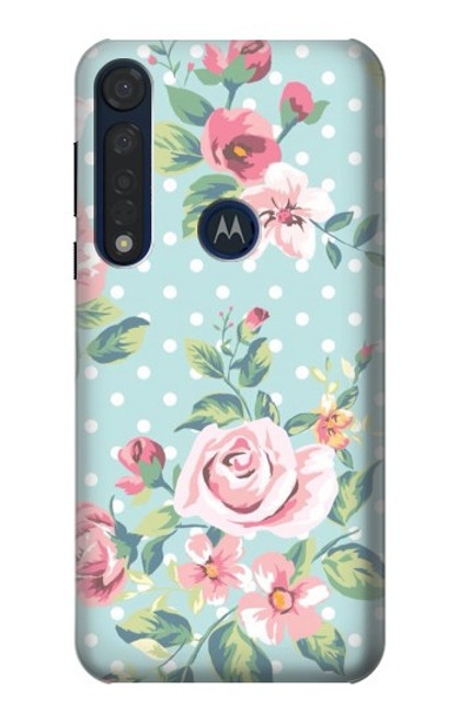 S3494 Vintage Rose Polka Dot Case For Motorola Moto G8 Plus