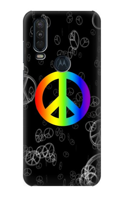 S2356 Peace Sign Case For Motorola One Action (Moto P40 Power)