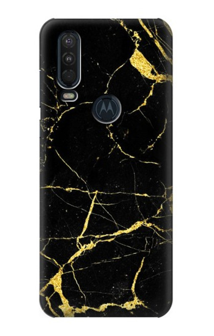 S2896 Gold Marble Graphic Printed Case For Motorola One Action (Moto P40 Power)