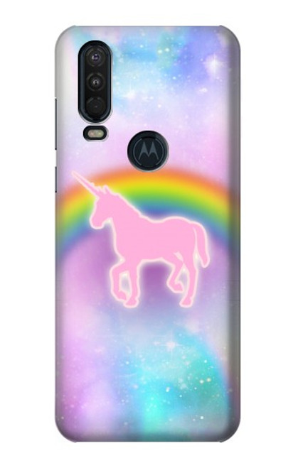 S3070 Rainbow Unicorn Pastel Sky Case For Motorola One Action (Moto P40 Power)