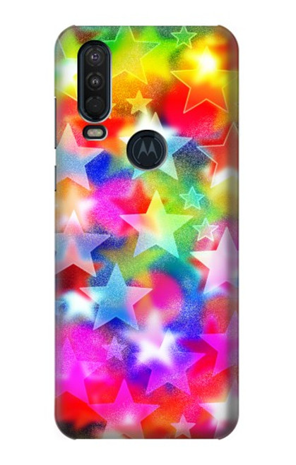 S3292 Colourful Disco Star Case For Motorola One Action (Moto P40 Power)