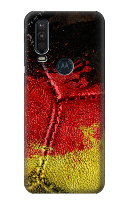 S3303 Germany Flag Vintage Football Graphic Case For Motorola One Action (Moto P40 Power)