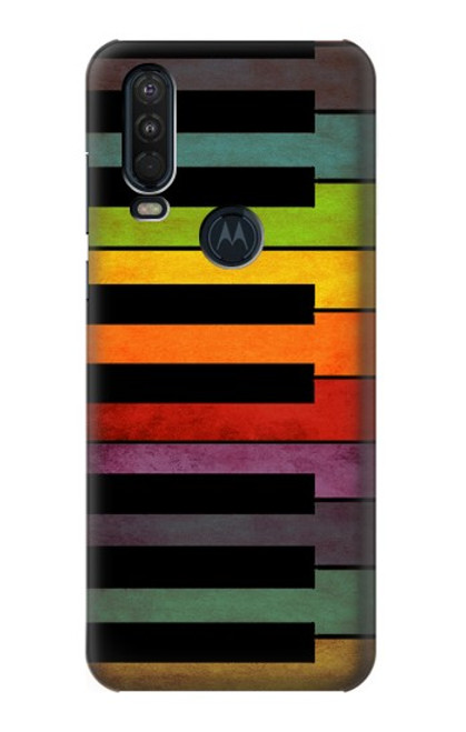 S3451 Colorful Piano Case For Motorola One Action (Moto P40 Power)