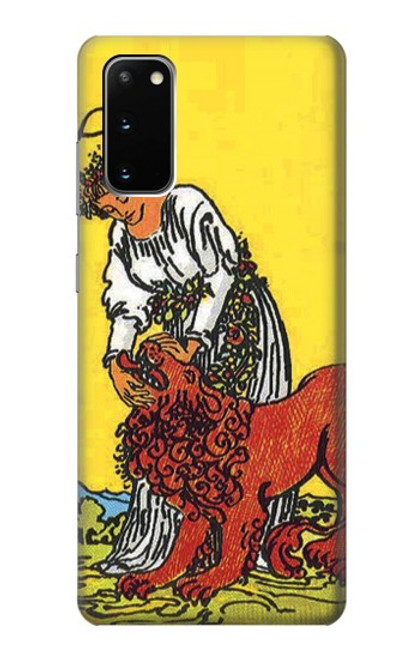 S3458 Strength Tarot Card Case For Samsung Galaxy S20