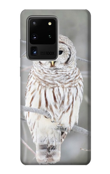 S1566 Snowy Owl White Owl Case For Samsung Galaxy S20 Ultra