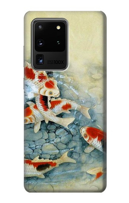 S1654 Koi Carp Fish Art Painting Case For Samsung Galaxy S20 Ultra