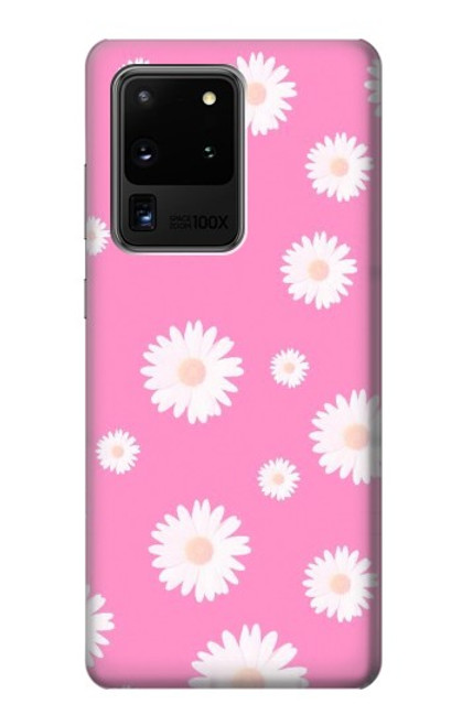 S3500 Pink Floral Pattern Case For Samsung Galaxy S20 Ultra