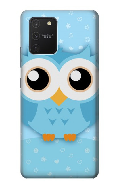 S3029 Cute Blue Owl Case For Samsung Galaxy S10 Lite