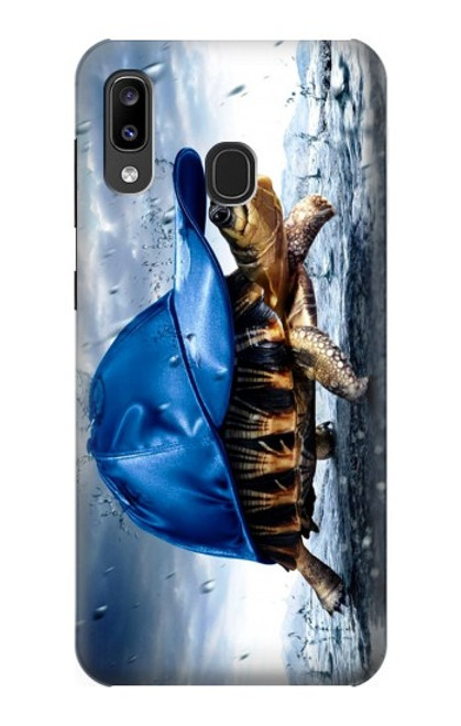 S0084 Turtle in the Rain Case For Samsung Galaxy A20, Galaxy A30