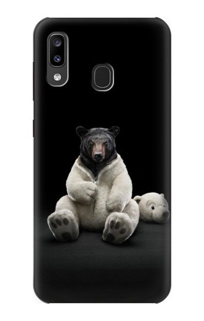 S0878 Black Bear Case For Samsung Galaxy A20, Galaxy A30