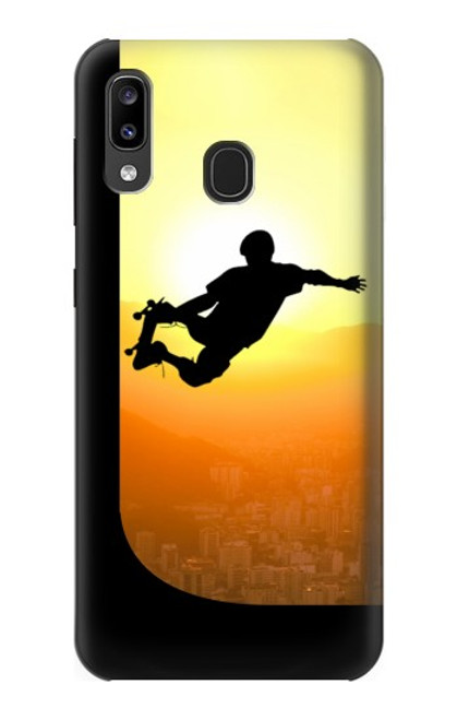 S2676 Extreme Skateboard Sunset Case For Samsung Galaxy A20, Galaxy A30