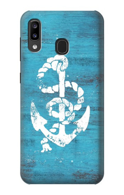 S3053 Marine Anchor Blue Case For Samsung Galaxy A20, Galaxy A30