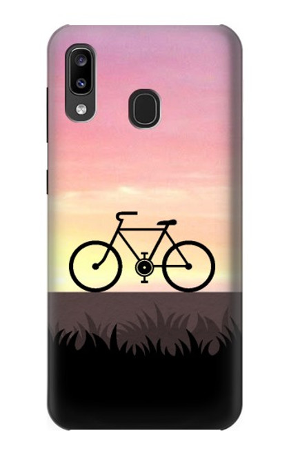 S3252 Bicycle Sunset Case For Samsung Galaxy A20, Galaxy A30