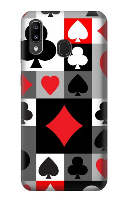 S3463 Poker Card Suit Case For Samsung Galaxy A20, Galaxy A30