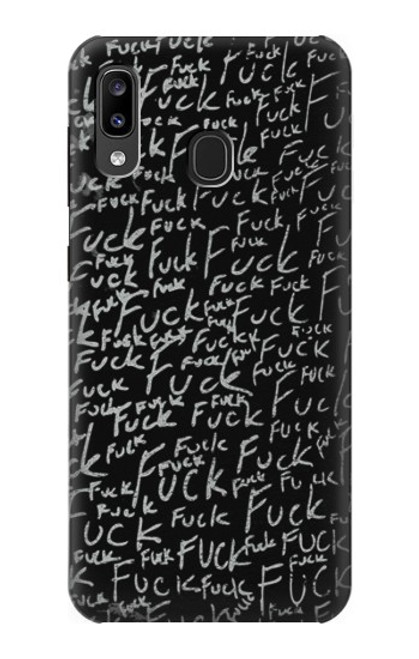 S3478 Funny Words Blackboard Case For Samsung Galaxy A20, Galaxy A30