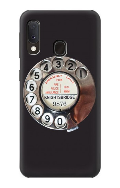 S0059 Retro Rotary Phone Dial On Case For Samsung Galaxy A20e