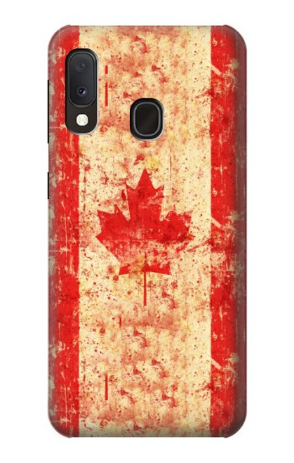 S1603 Canada Flag Old Vintage Case For Samsung Galaxy A20e