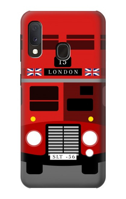 S2058 England British Double Decker Bus Case For Samsung Galaxy A20e