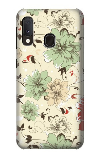 S2179 Flower Floral Vintage Art Pattern Case For Samsung Galaxy A20e