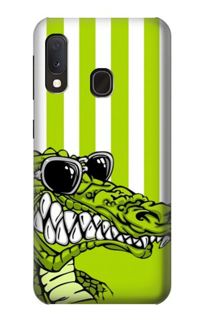 S2323 Funny Green Alligator Crocodile Case For Samsung Galaxy A20e