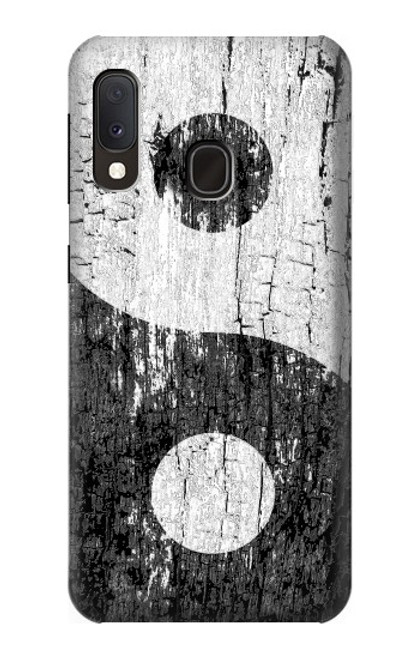S2489 Yin Yang Wood Graphic Printed Case For Samsung Galaxy A20e