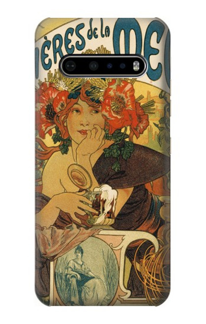 S2740 Alphonse Mucha Bieres De La Muse Case For LG V60 ThinQ 5G