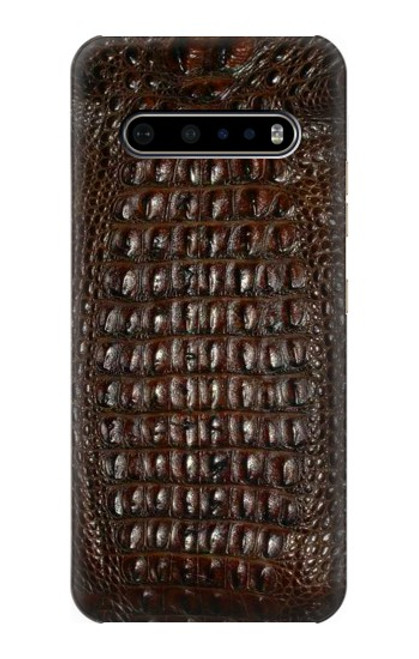 S2850 Brown Skin Alligator Graphic Printed Case For LG V60 ThinQ 5G