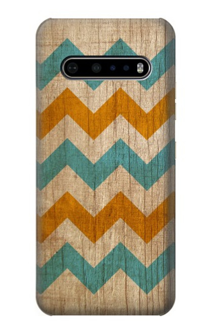 S3033 Vintage Wood Chevron Graphic Printed Case For LG V60 ThinQ 5G