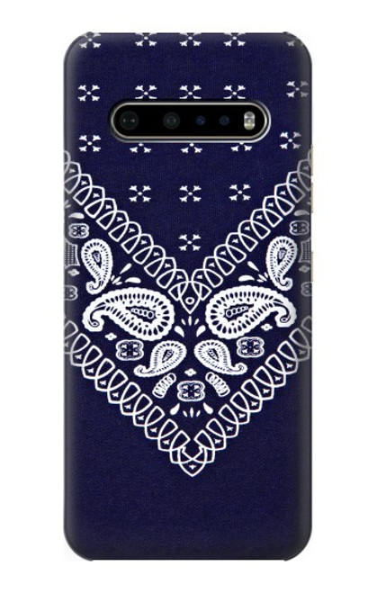 S3357 Navy Blue Bandana Pattern Case For LG V60 ThinQ 5G