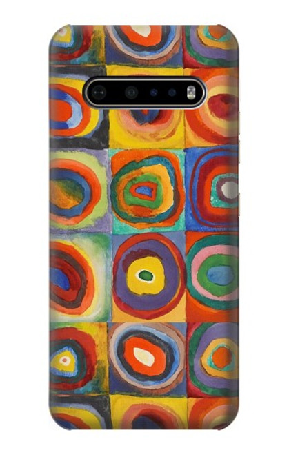 S3409 Squares Concentric Circles Case For LG V60 ThinQ 5G