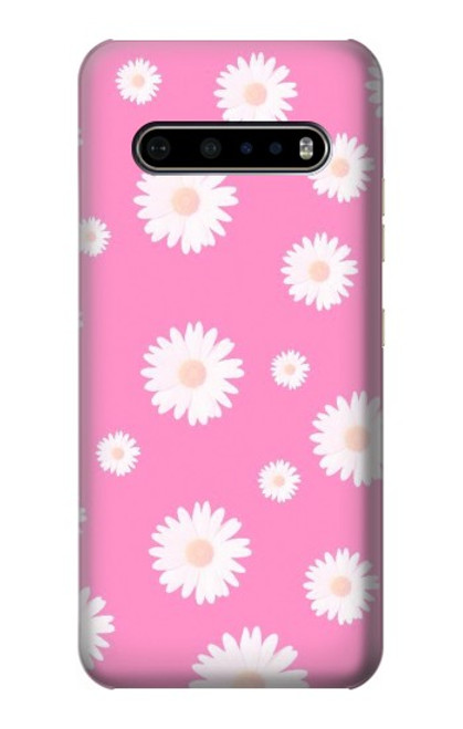 S3500 Pink Floral Pattern Case For LG V60 ThinQ 5G
